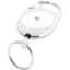 Porte-clés à boucle extensible Gerlos - Blanc