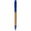 Stylo bille en bambou Borneo (encre noire) - Naturel / bleu royal