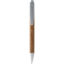 Stylo bille en bambou Borneo (encre noire) - Naturel / argent