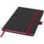 Carnet de notes A5 Colour-edge à couverture rigide - Noir / rouge