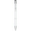 Stylo bille aluminium anodisé Moneta (encre bleue) - Blanc