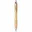 Stylo bille en bambou Nash (encre bleue) - Naturel / argent