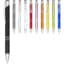 Stylo bille rétractable en aluminium anodisé Moneta (encre noire) - Blanc