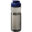 Bouteille de sport H2O Active® Eco POP Base 650ml avec couvercle à bascule - Charbon / bleu