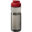 Bouteille de sport H2O Active® Eco POP Base 650ml avec couvercle à bascule - Charbon / rouge