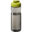 Bouteille de sport H2O Active® Eco POP Base 650ml avec couvercle à bascule - Charbon / citron vert