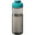 Bouteille de sport H2O Active® Eco POP Base 650ml avec couvercle à bascule - Charbon / vert eau