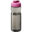 Bouteille de sport H2O Active® Eco POP Base 650ml avec couvercle à bascule - Charbon / magenta