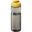 Bouteille de sport H2O Active® Eco POP Base 650ml avec couvercle à bascule - Charbon / jaune