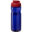 Bouteille de sport H2O Active® Eco POP Base 650ml avec couvercle à bascule - Bleu royal / rouge
