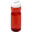 Bouteille de sport H2O Active® Eco POP Base 650ml avec couvercle à bascule - Rouge / blanc