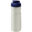 Bouteille de sport H2O Active® Eco POP Base 650ml avec couvercle à bascule - Ivoire / bleu