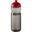 Bouteille de sport H2O Active® Eco Base 650ml avec couvercle dôme - Charbon / rouge