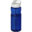 Bouteille de sport H2O Active® Eco Base 650ml couvercle bec verseur - Bleu / blanc
