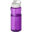 Bouteille de sport H2O Active® Eco Base 650ml couvercle bec verseur - Violet / blanc