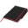 Carnet de notes M Noir Edge - Noir / rouge