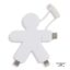 2064 | Xoopar Buddy Eco Charging Cable - Blanc