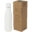 Bouteille isotherme Vasa en acier inoxydable recyclé certifié RCS de 500 ml avec isolation par le vide et couche de cuivre - Blanc