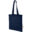 Sac shopping Madras en coton certifié GRS de 140 g/m2 de 7 L - Marine