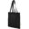 Sac shopping Madras en coton certifié GRS de 140 g/m2 de 7 L - Noir