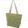 Sac shopping Panama de 20 L avec fermeture éclair recyclé certifié GRS - Olive