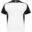 T-shirt de sport de 140 g/m² Bugatti à manches courtes pour enfant - Blanc / noir