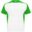 T-shirt de sport de 140 g/m² Bugatti à manches courtes pour enfant - Blanc / vert fougère