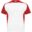T-shirt de sport de 140 g/m² Bugatti à manches courtes pour enfant - Blanc / rouge