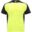 T-shirt de sport de 140 g/m² Bugatti à manches courtes pour enfant - Jaune fluo / noir