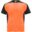 T-shirt de sport de 140 g/m² Bugatti à manches courtes pour enfant - Orange fluo / noir