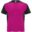 T-shirt de sport de 140 g/m² Bugatti à manches courtes pour enfant - Fushia / noir