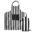 Ensemble tablier et gants bbq Aron - Blanc / noir