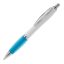 Stylo bille Hawaï blanc - Blanc / bleu clair