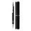 Stylo bille dans étui tube métal - Noir