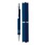 Stylo bille dans étui tube métal - Bleu foncé