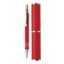 Stylo bille dans étui tube métal - Rouge