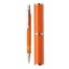Stylo bille dans étui tube métal - Orange