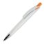 Stylo bille Riva opaque - Blanc / orange