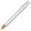 Stylo Baron opaque - Blanc / orange