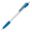 Stylo Cosmo Opaque avec Grip - Blanc / bleu clair