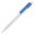 Stylo bille Kuma couleur opaque - Blanc / bleu clair