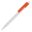 Stylo bille Kuma couleur opaque - Blanc / orange