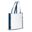 Sac non-tissé 75g/m² - Blanc / bleu foncé