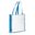 Sac non-tissé 75g/m² - Blanc / bleu