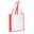 Sac non-tissé 75g/m² - Blanc / rouge