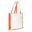 Sac non-tissé 75g/m² - Blanc / orange