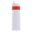 Bidon de sport avec bague 750ml - Blanc / rouge