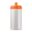 Bidon de sport Bio based 500ml basic - Blanc / orange