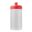 Bidon de sport Bio based 500ml basic - Transparent / rouge