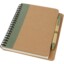 Carnet de notes recyclé avec stylo Priestly - Vert bruyère / naturel